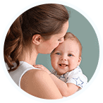 mom with baby